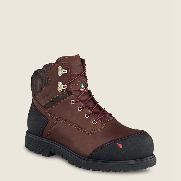 Bottes de Sécurité Red Wing - Brnr Xp - 6-Inch Waterproof Csa Toe - Marron/Noir - Homme 635ZQHLWX